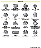 How to tell a wing nut from an acorn nut  | http://socks-studio.com/img/blog/Type-Chart-1.jpg
