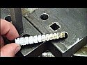 broaching stainless steel bar |  I need to cut a square hole through a stainless bolt, using it as a lathe...