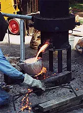 melting aluminum cheaply |  dont think this will work.. you got to have the molten metal in afurnace to keep...