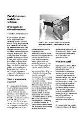 Homemade Resistance Soldering Unit |  I tried posting this earlier, but I got an error message when I went topost it....