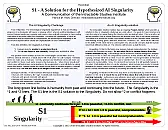 the first solution to the AI SIngularity  |  Announcing the first solution to the AI Singularity, and it is a non-luddite...