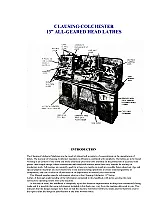 Updated -- PDF manual for Clausing Colchester Master 13 inch lathe |  Here's a 5 MB PDF file for you Gunner....
