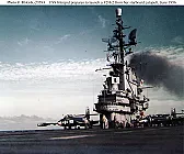 USS Intrepid - Did it have painted deck numbers in WWII or not ?  |  seen both versions.  The old Revell kit shows it on the side panels ofthe...