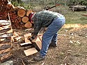Wood Splitting |  That's like crazy-easy wood to split.  The closest I've ever come to...