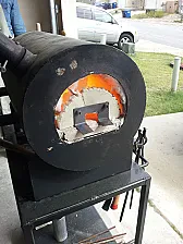 Forging pics in dropbox  |  I posted some pics of my middle son trying out the forge for the first time....