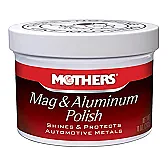 polishing aluminum - what do the pros use? |  You need a buffing wheel and a stick of jeweler's rouge.  You have to apply...