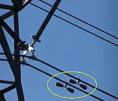 What is this? (power line equipment)  |  Hello,Can somebody help me identify the device marked on this picture: ...
