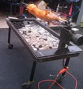 Interesting pig roaster |  Good grief, no. You *do not* foil brisket. There is never any need touse foil on...