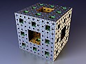 Making lots of square holes |  I'd like to make a Menger sponge(http://en.wikipedia.org/wiki/Menger_sponge)...