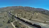 Following train through Tehachapi Loop  |  driving, and we had a long way yet to go to get to Phoenix.   If it had not of...