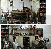 hole in the middle? |  Actually, I am desperately short of workshop space, the issuewith a drill press...