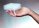 Machining powdery plastic |  Awl,A 3/4 x 4" by 3 foot bar of a marble-ish white plastic machines to a pretty...