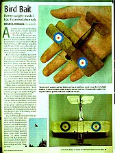 smallest r/c aircraft?  this has to be it!  |  HiThis idea is not new.  I can remember reading about something similarhere in...