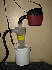 Small cyclone separator bins |   A local farm supply has 2000 litre plastic screw top barrels that were used to...