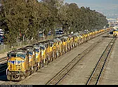 One and a half *miles* of locomotives.  |  Butseeing that Union Pacific isn't a bank, an auto maker, orin deep...