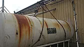 Dismantling a double hull stainless tank  |  I have this tank, which I craned today: ...