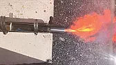 Hybrid rocket with wax and aluminum fuel shows clean mach diamonds |  The detail that jumped out at me first is the exhaust: the nozzle on this motor...