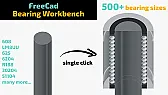 Parametric bearings for FreeCAD, catalog and printable |  This is the sort of tool that changes how a modelling session feels. Pick a hole...