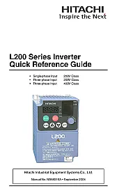 Jog on a lathe |  Its a Hitachi L200 Series inverter.I have it configured in 3-wire mode which...
