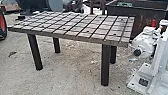 Made this T-slot table today  |  My guy, at my behest, made this T-slot table. The top is a part of some super...